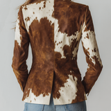 Clementine | Vintage Blazer met Dierenprint