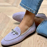 Geneviève - Elegante platte schoen met strik