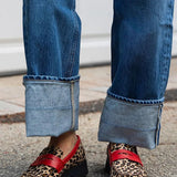Roxie - Loafers met wilde print
