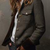 Vivienne | Gestreepte Blazer met Contrastrand