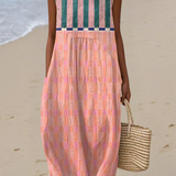 Anna - Gestreepte Pastel Jurk