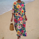 Chique en comfortabele vloeiende maxi-jurk