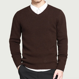 Casual herentrui met V-hals