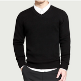 Casual herentrui met V-hals