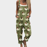 Comfortabele tuinbroek met print