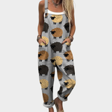 Comfortabele tuinbroek met print