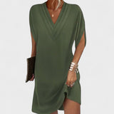 Helena - Elegante Jurk met Open Mouwen