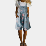 Judy | Zachte vintage tuinbroek met bloemenprint