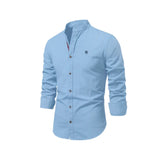 Elegant Casual Slim Fit Overhemd met Knoopsluiting voor Heren