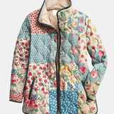Thomasine | Gewatteerd Jasje met Bloemenprint