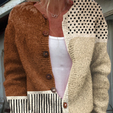 Catherine Terracotta kleurblok Vest