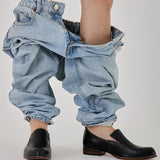 Thalia - Minimalistische loafers met sculpturale lijn
