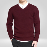 Casual herentrui met V-hals