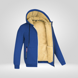 Herengilet met capuchon en fleecevoering