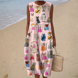 Comfortabele mouwloze zomerjurk