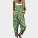 Comfortabele tuinbroek met print