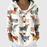 Delphine - Gebreid Vest met Capuchon