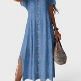 Helen | Elegante retro denim jurk