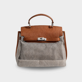 Flávia - Canvas Tas met Koeienprint