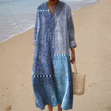 Flatterende zomerjurk met print