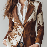 Clementine | Vintage Blazer met Dierenprint
