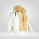 Herengilet met capuchon en fleecevoering