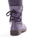 Winterlaarzen van Imitatiesuède tot Halverwege de Kuit voor Dames – Warme en Trendy Snowboots