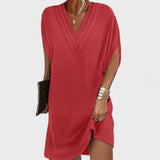Helena - Elegante Jurk met Open Mouwen