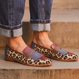 Zelda - Elegante loafer met luipaardprint