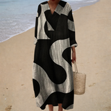 Flatterende zomerjurk met print
