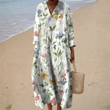 Flatterende zomerjurk met print