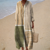 Flatterende zomerjurk met print