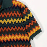 Retro Trui met Zigzagdessin