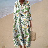 Flatterende zomerjurk met print