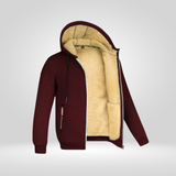Herengilet met capuchon en fleecevoering