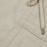 Dames broek van katoenmix met elastische taille en getailleerde pencil-snit