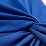 Asymmetrische Avondmaxi-Jurk met Lange Mouw, Split en Open Rug voor Dames
