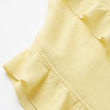 Maxi-Jurk met Ruches, V-Hals en Spaghettibandjes in Polyester