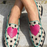Marisol - Speelse loafers met hartjes