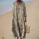 Flatterende zomerjurk met print