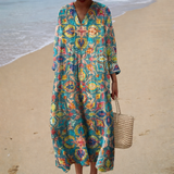 Flatterende zomerjurk met print
