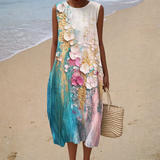 Comfortabele mouwloze zomerjurk