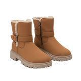 Warme Snowboots tot Halverwege de Kuit, Trendy Rubberen Winterlaarzen, Hoge Schoenen
