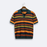 Retro Trui met Zigzagdessin
