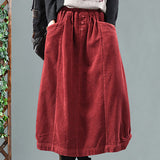 Rebeka – Ribfluwelen rok