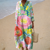 Flatterende zomerjurk met print