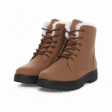 Crestar Winterse Snowboots voor Dames, Warm en Gevoerd met Nepbont