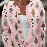 Camille Vest met Kattenprint