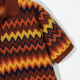 Retro Trui met Zigzagdessin