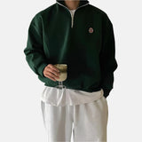 Casual™ herensweater met ritskraag | Sportief en comfortabel | Perfect voor elke dag
